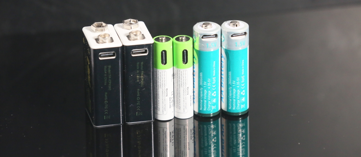 Rechargeable USB-C Batteries